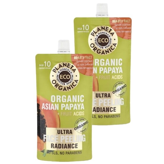 Planeta Organica Пилинг д/лица ECO 100мл Organic asian papaya сияние кожи Planeta Organica Пилинг д/лица ECO 100мл Organic asian papaya сияние кожи