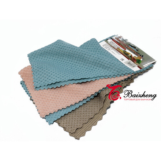 Салфетки микрофибра 30*30 см 4 шт LJW-0102 Салфетки микрофибра 30*30 см 4 шт LJW-0102