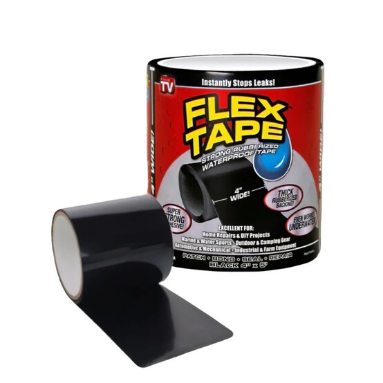 Нано-лента клейкая 10*152 см черный Flex Tape Baizheng (1/100)