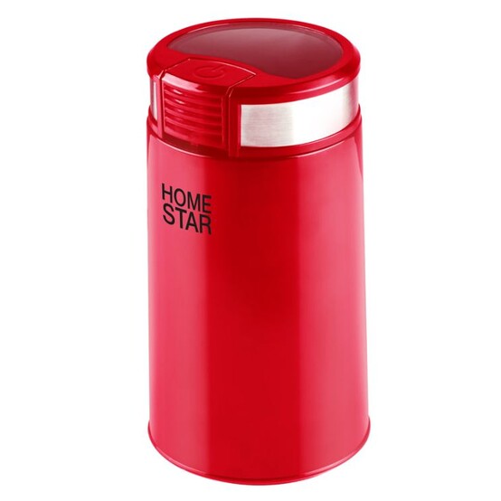 Кофемолка пластик 200 Вт 50 гр импульсная чаша нерж сталь красный HS-2035 HomeStar (1/12)