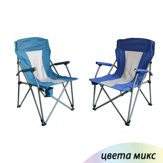 Стул туристический складной 540*630*930 мм нагрузка 120 кг микс Baizheng (1/6)