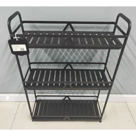 Полка металлическая для ванной 3-х ярусная 34*14*59 см BD-HP612 Baizheng (1/10)