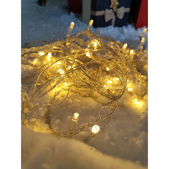 Гирлянда светодиодная 2*1,5 м 132 led карандаш желтая Fex (1/60)