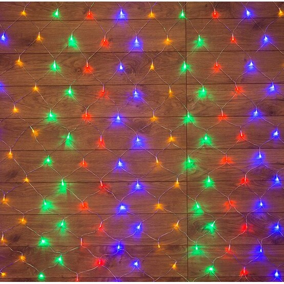 Гирлянда светодиодная 1,8*1,5 м 180 led 220 В 8 реж сетка мультиколор Neon-nigh (1/48) Гирлянда светодиодная 1,8*1,5 м 180 led 220 В 8 реж сетка мультиколор Neon-nigh (1/48)