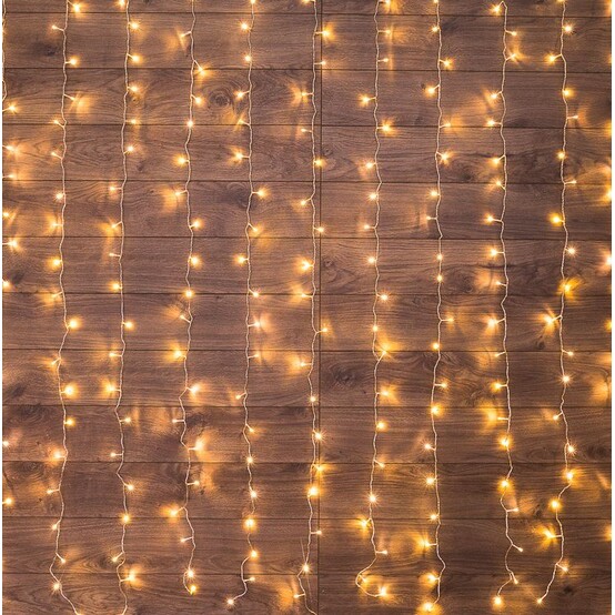 Гирлянда светодиодная 3*2 м 240 led 230 В дождь белый теплый Neon-night (1/24)
