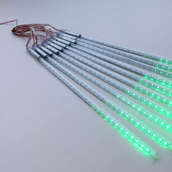 Гирлянда светодиодная 8 ламп по 30 см 288 led сосульки зеленый Там там (1/50)