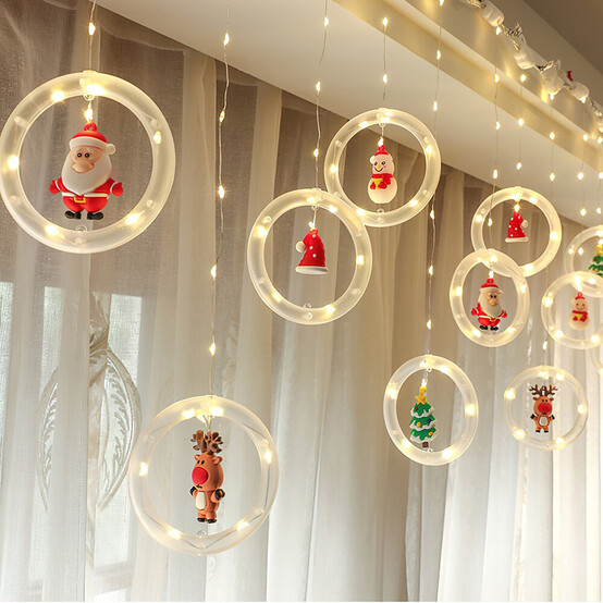 Гирлянда светодиодная 10 led кольца игрушки белый Baizheng (1/60) Гирлянда светодиодная 10 led кольца игрушки белый Baizheng (1/60)