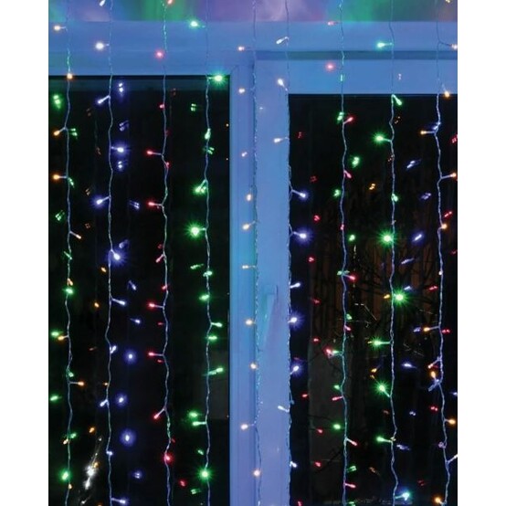 Гирлянда светодиодная 2*1,5 м 132 led карандаш мультиколор Baizheng (1/60)