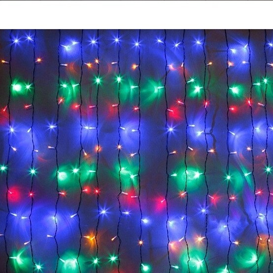 Гирлянда светодиодная 3*2 м 240 led карандаш мультиколор Baizheng (1/60)
