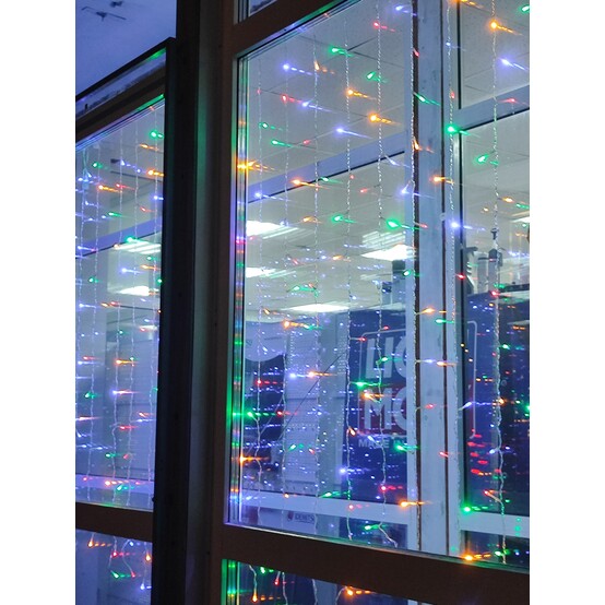 Гирлянда светодиодная 3*3 м 320 led карандаш мультиколор Baizheng (1/60) Гирлянда светодиодная 3*3 м 320 led карандаш мультиколор Baizheng (1/60)