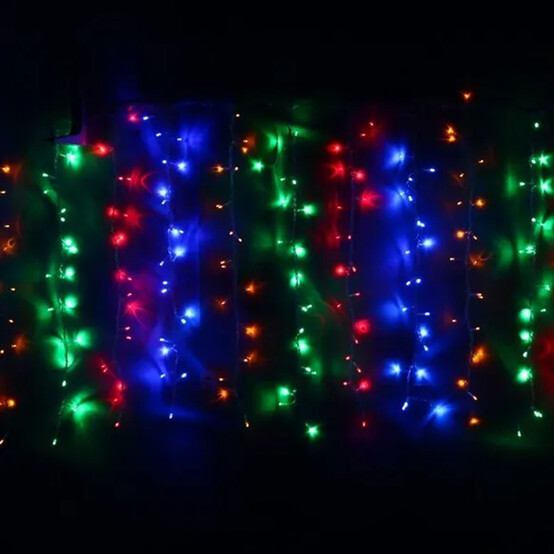 Гирлянда светодиодная 3,5 м 36 led 8 реж мультицвет Серпантин (1/288)