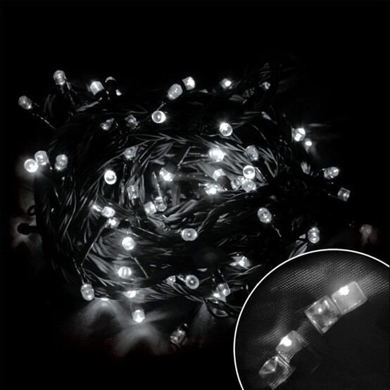 Гирлянда светодиодная 5 м 100 led 240 В белая LED100-5-W (1/36)