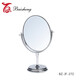 Зеркало пластиковое настольное 15*19,5 см двустороннее овал гальваническое покрытие Baizheng (1/36)