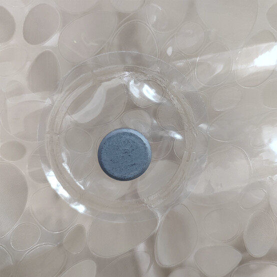 Штора для ванной 180х200см Baizheng BZ-MS1204 PEVA 90 г/см (12 колец) терракот с блестками (50)