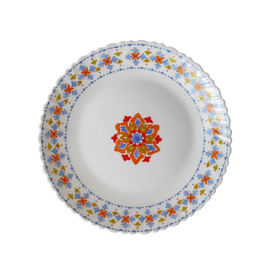 Тарелка стеклокерамическая обеденная 24 см Turkish Tile Коралл (6/6)