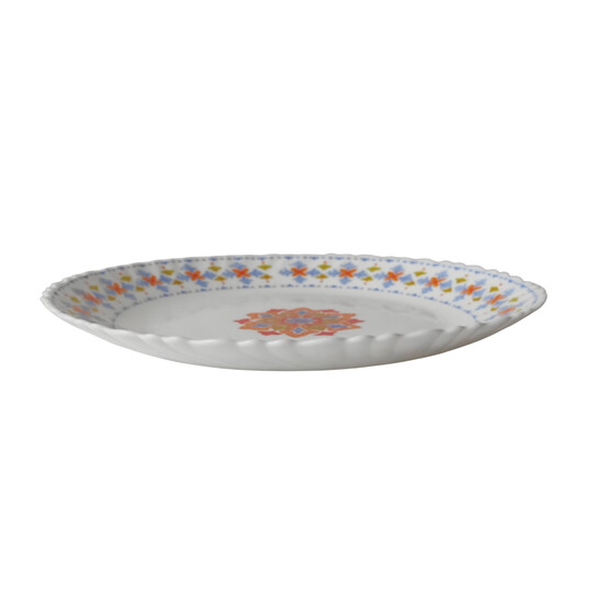 Тарелка стеклокерамическая обеденная 24 см Turkish Tile Коралл (6/6)