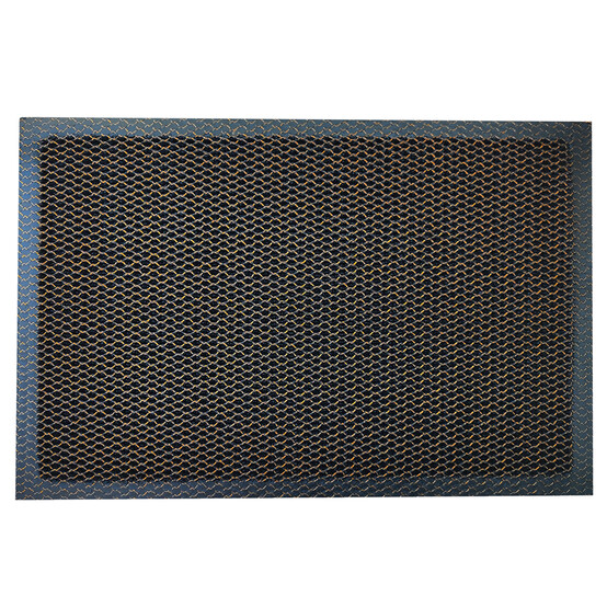 Коврик придверный Mesh Mat (Кольчуга) 40*60 черно-золотой (20)