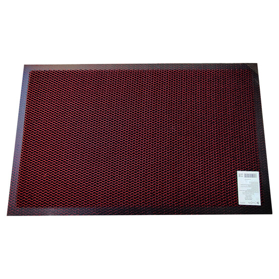 Коврик придверный Mesh Mat (Кольчуга) 45*75 красно-черный (20)
