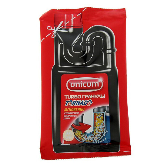 UNICUM Торнадо гранулированное средство для удаления засоров 70 гр/306089