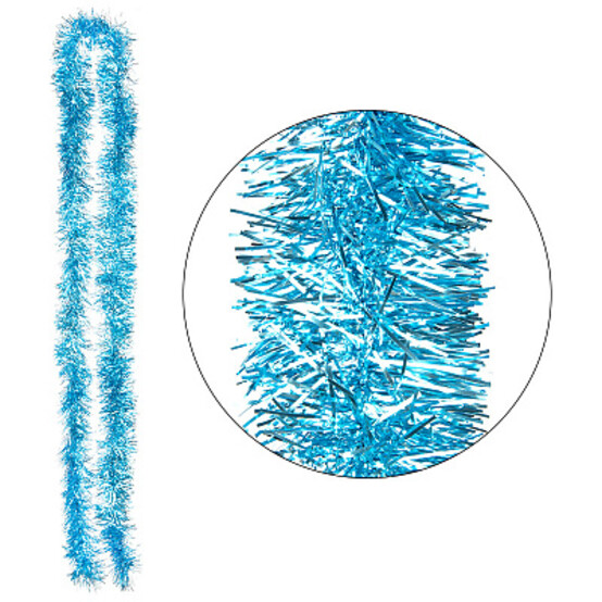 Мишура  d-8 см длина 2 м голубой SYMTA-1623180 Волшебная страна (5/144)