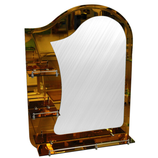 Зеркало 60*80 см (Коричневое) 9158C-60*80