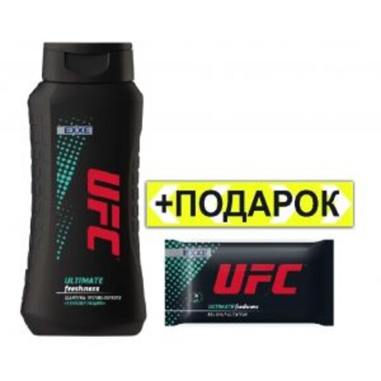 АКЦИЯ UFC x EXXE Шампунь Ultimate freshness 400мл+Влаж. салфетки Ultimate freshness 15ш