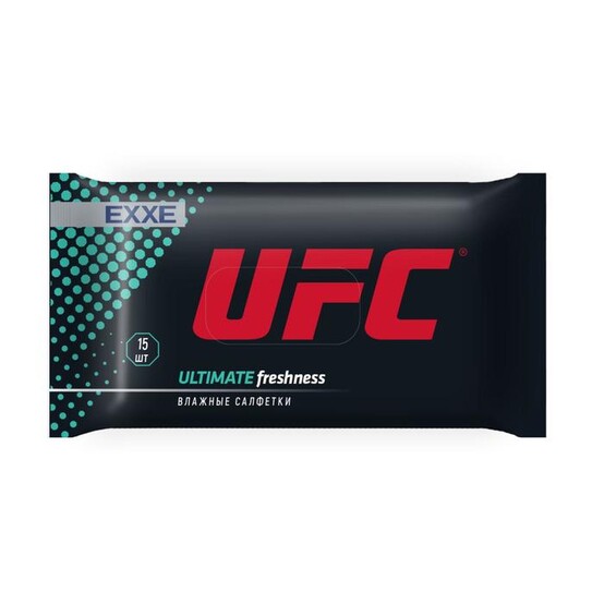 UFC x EXXE Влажные салфетки Ultimate freshness 15шт UFC x EXXE Влажные салфетки Ultimate freshness 15шт