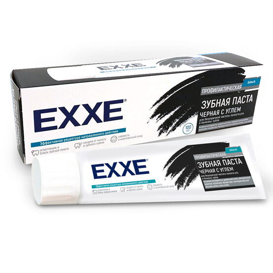 EXXE Зубная паста Черная с углем (black) 100 мл