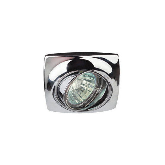 Светильник KL63A CH  ЭРА литой пов. MR16,12V/220V, 50W хром