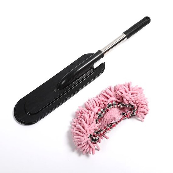 Щетка для удаления пыли  62*15 см микрофибра съемная лапша ручка металл/пластик микс Baizheng (1/60)