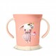 Чашка детская с декором 270мл (светло-розовый) (Базовый)