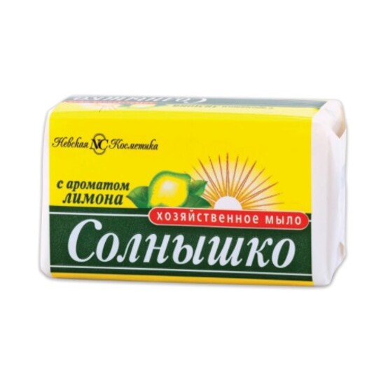 Мыло хоз.СОЛНЫШКО c ароматом лимона 140гр./11141 НК Мыло хоз.СОЛНЫШКО c ароматом лимона 140гр./11141 НК