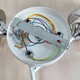 Люстра 3 плафона 51*16 см Е27 60Вт 12м2 плафон стекло белый хром BZ-BLZ03 Baizheng (1/6)