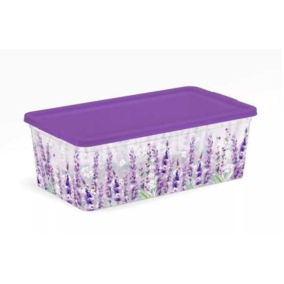 Контейнер пластиковый  3,5 л 259*182*106 мм с крышкой Lavender Полимербыт (1/11)