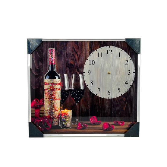 Картина 60*70 см Часы "Вино" Baizheng (1/12)