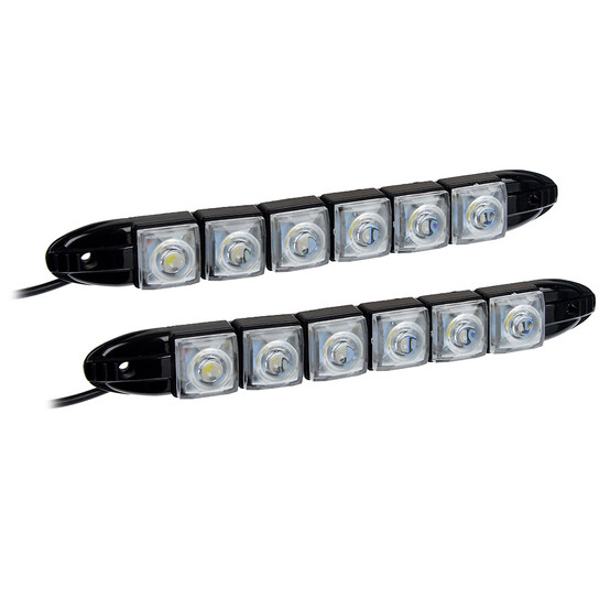 NEW GALAXY Дневные ходовые огни, LED 6шт, гибкий пласт. корп., 175мм, 12V, белый, 2шт. NEW GALAXY Дневные ходовые огни, LED 6шт, гибкий пласт. корп., 175мм, 12V, белый, 2шт.