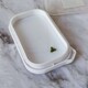 Банка пластиковая для сыпучих продуктов 1,5 л герметич крышка белый Прямоугольный Baizheng (1/48)