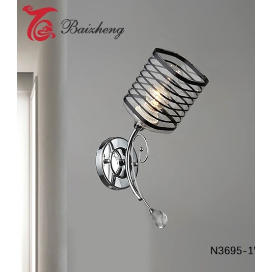 Бра настенный 1 плафон  28*10*19 см Е27 с выключателем N3695-1W Baizheng (1/10)