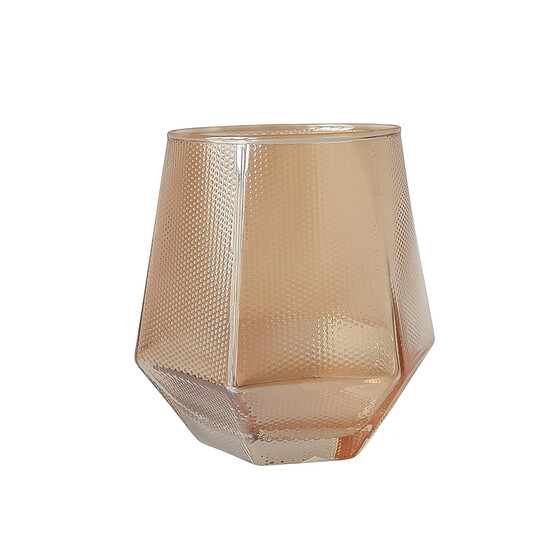 Стакан стеклянный 340 мл 6226 Emboss amber Коралл (6/6)