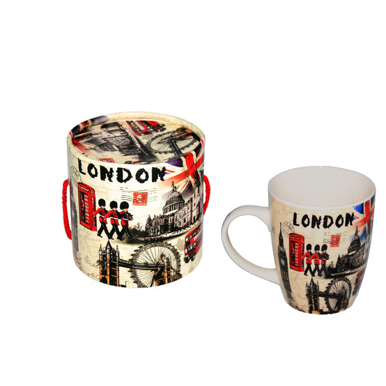 Кружка "London" в круглой коробке H088-4 Кружка "London" в круглой коробке H088-4