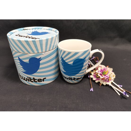Кружка "Twitter" в круглой коробке H018-5