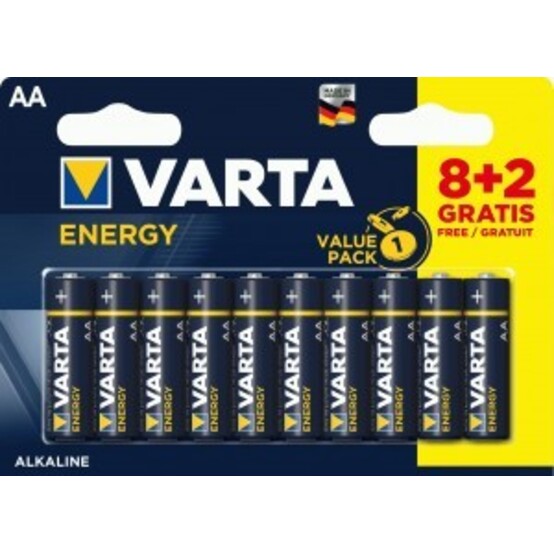 Элементы питания VARTA ENERGY AA бл. 8+2 04106229461 (1шт) Элементы питания VARTA ENERGY AA бл. 8+2 04106229461 (1шт)