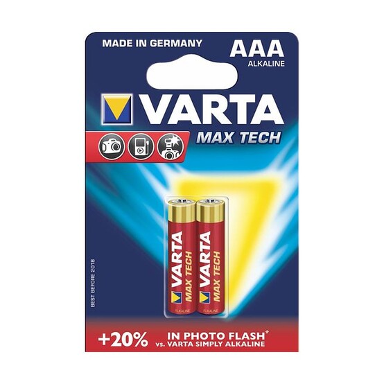 Элементы питания VARTA MAX TECH AAA 2*BL (20/100) (1шт)