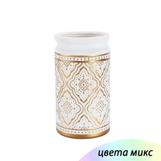 Ваза керамическая для цветов 11.5*11.5*21 см микс Baizheng (1/32)