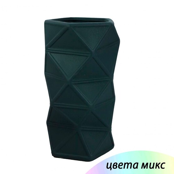 Ваза керамическая для цветов 11.5*11.5*21.5 см микс Baizheng (1/32)