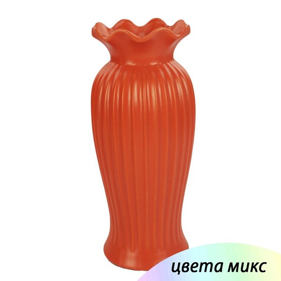 Ваза керамическая для цветов 13*13*30 см микс Baizheng (1/18)