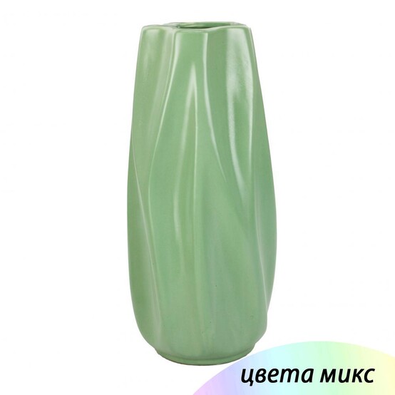 Ваза керамическая для цветов 14*14*30 см микс Baizheng (1/18)