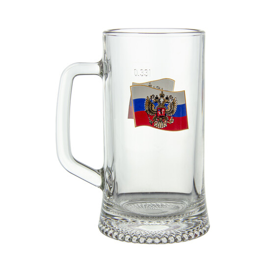 Кружка стеклянная пивная 330 мл Флаг Gid Glass (1/1)