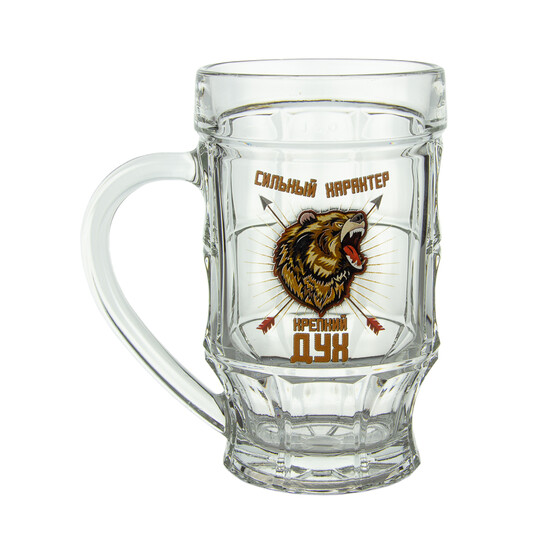 Кружка стеклянная пивная 500 мл SUPERMEN Gid Glass (1/1)