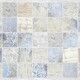 Панель стеновая ПВХ плитка мрамор голубой 0,96х0,48м (10)
